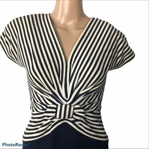 Vintage black and white L. Magnin dress